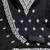 black chanderi embroidered unstitched dress materials 3 pair top bottom dupatta