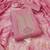 pink cotton blend embroidered unstitched dressmaterials 3 pair top bottom dupptaa