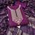 purple cotton blend embroidered unstitched dressmaterials 3 pair top bottom dupptaa