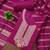 pink cotton blend embroidered unstitched dressmaterials 3 pair top bottom dupptaa