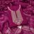 pink cotton blend embroidered unstitched dressmaterials 3 pair top bottom dupptaa