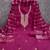 pink cotton blend embroidered unstitched dressmaterials 3 pair top bottom dupptaa