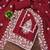 maroon cotton blend embroidered unstitched dressmaterials 3 pair top bottom dupptaa