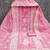 pink cotton blend embroidered unstitched dressmaterials 3 pair top bottom dupptaa