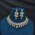 Indian Kundan Bridal Necklace Set, Gold Tone Pearl Earrings, Traditional Wedding Jewelry
