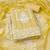 yellow cotton blend embroidered unstitched dressmaterials 3 pair top bottom dupptaa