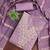 lavender chanderi embroidered unstitched dress materials 3 pair top bottom dupatta