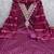 purple chanderi embroidered unstitched dress materials 3 pair top bottom dupatta