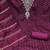 purple chanderi embroidered unstitched dress materials 3 pair top bottom dupatta