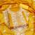 gold chanderi embroidered unstitched dress materials 3 pair top bottom dupatta