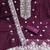 purple chanderi embroidered unstitched dress materials 3 pair top bottom dupatta