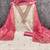 pink chanderi embroidered unstitched dress materials 3 pair top bottom dupatta