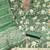 green jacquard  embroidered unstitched dressmaterials 3 pair top bottom dupptaa