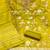 yellow jacquard  embroidered unstitched dressmaterials 3 pair top bottom dupptaa