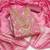 pink jacquard  embroidered unstitched dressmaterials 3 pair top bottom dupptaa