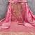 pink jacquard  embroidered unstitched dressmaterials 3 pair top bottom dupptaa