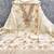 white jacquard  embroidered unstitched dressmaterials 3 pair top bottom dupptaa