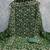green georgette embroidered unstitched dressmaterials 3 pair top bottom dupptaa