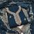 indigo georgette embroidered unstitched dressmaterials 3 pair top bottom dupptaa