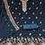 indigo georgette embroidered unstitched dressmaterials 3 pair top bottom dupptaa