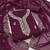 wine georgette embroidered unstitched dressmaterials 3 pair top bottom dupptaa