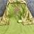 green silk blend embroidered unstitched dressmaterials 3 pair top bottom dupptaa