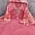 pink silk blend embroidered unstitched dressmaterials 3 pair top bottom dupptaa
