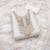 white jacquard  embroidered unstitched dressmaterials 3 pair top bottom dupptaa