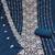 blue georgette embroidered unstitched dressmaterials 3 pair top bottom dupptaa
