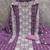 lavender georgette embroidered unstitched dressmaterials 3 pair top bottom dupptaa