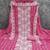 pink georgette embroidered unstitched dressmaterials 3 pair top bottom dupptaa