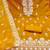 orange silk blend embroidered unstitched dressmaterials 3 pair top bottom dupptaa
