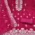 pink silk blend embroidered unstitched dressmaterials 3 pair top bottom dupptaa