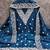 blue cotton blend embroidered unstitched dressmaterials 3 pair top bottom dupptaa