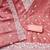 pink cotton blend embroidered unstitched dressmaterials 3 pair top bottom dupptaa