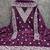 purple cotton blend embroidered unstitched dressmaterials 3 pair top bottom dupptaa