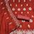 orange silk blend embroidered unstitched dressmaterials 3 pair top bottom dupptaa