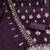 wine silk blend embroidered unstitched dressmaterials 3 pair top bottom dupptaa