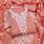 peach chanderi embroidered unstitched dress materials 3 pair top bottom dupatta