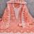 peach chanderi embroidered unstitched dress materials 3 pair top bottom dupatta