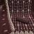 brown georgette embroidered unstitched dressmaterials 3 pair top bottom dupptaa