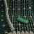 green georgette embroidered unstitched dressmaterials 3 pair top bottom dupptaa