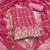 pink georgette embroidered unstitched dressmaterials 3 pair top bottom dupptaa