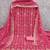 pink georgette embroidered unstitched dressmaterials 3 pair top bottom dupptaa
