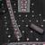 black georgette embroidered unstitched dressmaterials 3 pair top bottom dupptaa