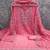 pink georgette embroidered unstitched dressmaterials 3 pair top bottom dupptaa