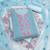teal georgette embroidered unstitched dressmaterials 3 pair top bottom dupptaa