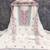 white georgette embroidered unstitched dressmaterials 3 pair top bottom dupptaa