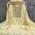 yellow silk blend embroidered unstitched dressmaterials 3 pair top bottom dupptaa