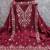 maroon silk blend embroidered unstitched dressmaterials 3 pair top bottom dupptaa
